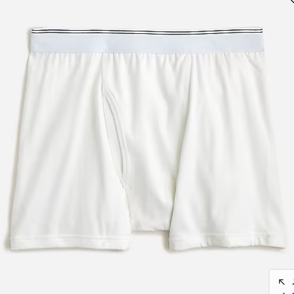 J crew stretch boxer briefs in white